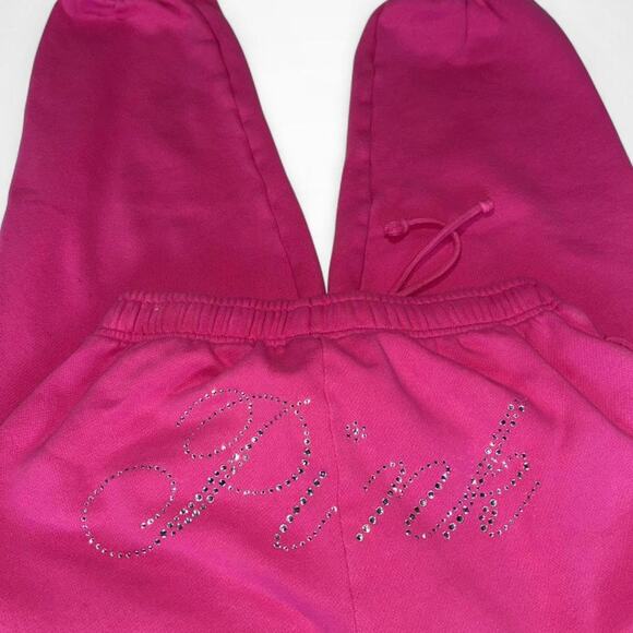 Victoria’s Secret PINK Limited Edition Bling Ivy Fleece Sweatpants – Size Small - Picture 4 of 8